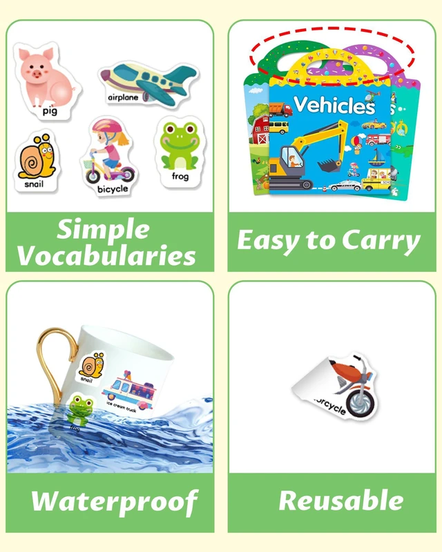 Alt view image 5 of 6 - Reusable Sticker Book for Toddlers, Stickers for Kids, Toddler Toy | Toddler Craft Activities, Toddler Travel Toys, Boy Girl Birthday Gifts, Airplane Travel & Road Trip Essentials Kids
