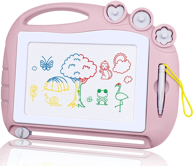 Main image of Magnetic Drawing Board Toddler Toys for Girl Gifts, Erasable Doodle Sketching Writing Pad Travel Games for Kids in Car, Early Education Learning Skill Development Toys for Toddlers