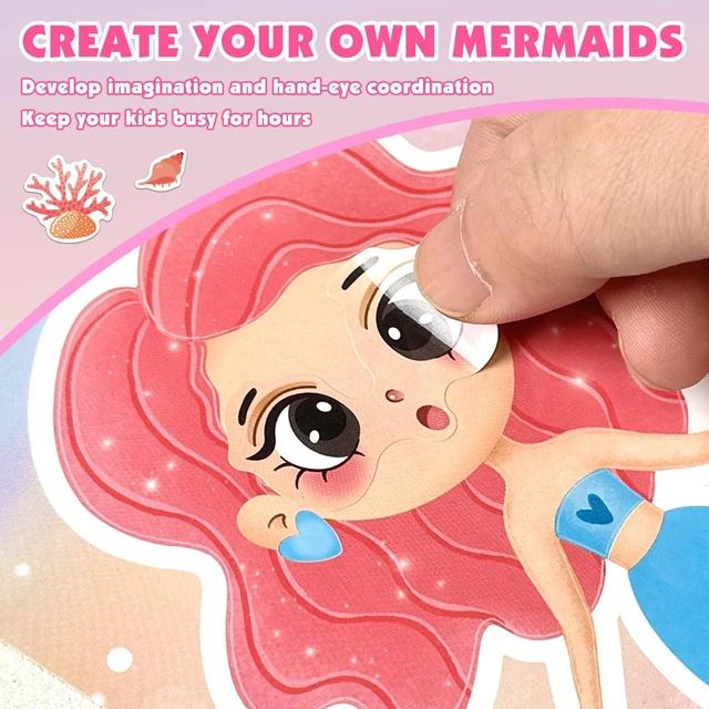 Alt view image 4 of 7 - Own Mermaid Sticker Sheets for Girls | For Crafts, Birthday Decorations, and Party Favors | 16 Designs 3 Each