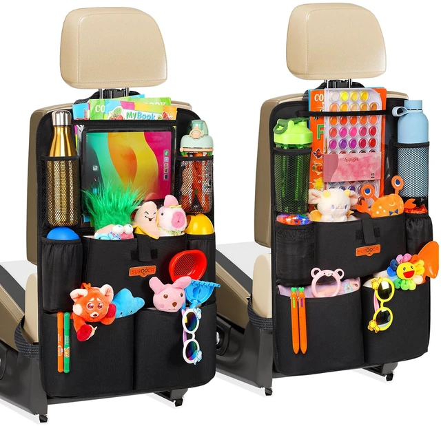 Main image of Car Organizers and Storage, Upgraded Car Seat Organizer with 11-inch Touch Screen Tablet Holder, Backseat Car Organizer with 8 Pockets, Car Seat Protector Road Trip Essentials for Kids