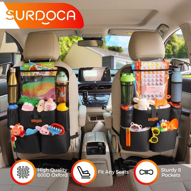 Alt view image 4 of 7 - Car Organizers and Storage, Upgraded Car Seat Organizer with 11-inch Touch Screen Tablet Holder, Backseat Car Organizer with 8 Pockets, Car Seat Protector Road Trip Essentials for Kids