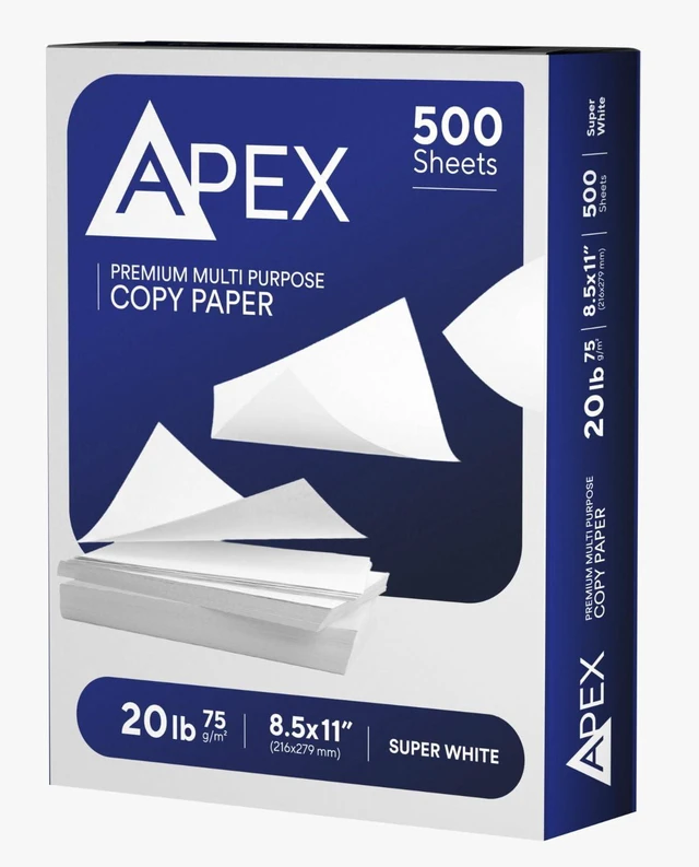 Main image of Copy Paper, Printer Paper, Multipurpose, Printer Paper 8.5 x 11 White, 92 Bright, White Paper, Office Supplies, 500 Sheets 20lb Per Ream (1 Reams 500 Sheets)