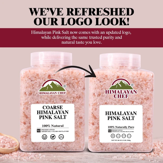 Alt view image 2 of 7 - Pink Salt Coarse Grain, 5 lbs Plastic Jar - Pure, , , Mineral-Rich, Ideal for Grinder Refills, Cooking, Seasoning