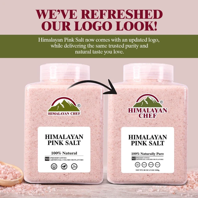Alt view image 3 of 7 - Chef Pink Salt Fine Grain, 5 lbs Plastic Jar - Pure, Natural, , Non-GMO, Mineral-Rich, for Cooking, Seasoning, Baking, Table Use