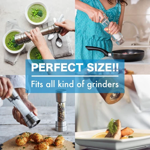 Alt view image 3 of 7 - All Goods Sea Salt Grinder Refill 8 oz, Coarse Rock Salt, Salt Grinder, Sal . Natural, Unrefined, Mineral Rich, Non-Iodized, Perfect for Cooking, Grinder & Finishing Salt.