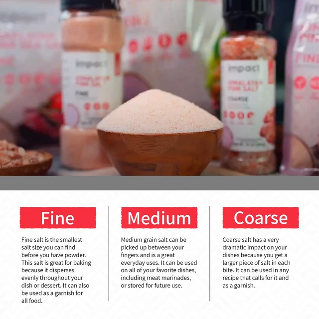 Alt view image 6 of 6 - Impact - Fine Himalayan Pink Sea Salt - Shaker - 1 lb | No Additives, Rich In Trace Minerals, Non-GMO, Gluten-Free, Convenient Shaker, Ideal For Seasoning And Cooking