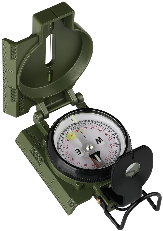 Main image of Compass for Hiking, with Aluminum Alloy Case, Compass for Hiking | Aluminum Alloy, Bubble-Free Liquid Capsule, Tritium & Luminous Markers, Sight, Waterproof & Durable