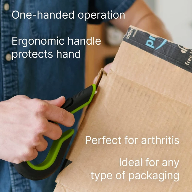 Alt view image 7 of 7 - Auto-Retractable Box Cutter, Heavy Duty Utility Knife, Safe Ceramic Blade Lasting 11x Longer than Metal, 1 Pack