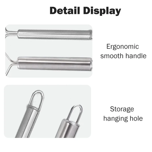 Alt view image 3 of 7 - 2 Pcs Potato Masher,Stainless Steel Potato Smasher Kitchen Tools and Utensils for Vegetable Fruit Melon Potatoes and Salad