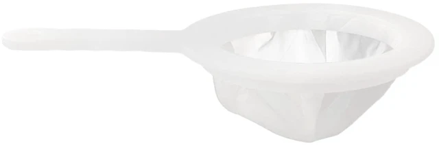 Main image of 200 Mesh Food Filter Strainer, Reusable Fine Mesh Strainer, Nylon Mesh Sieve Plastic food strainer with Handle, Ideal for Filtering Coffee, Juice, Oils, Soy Milk