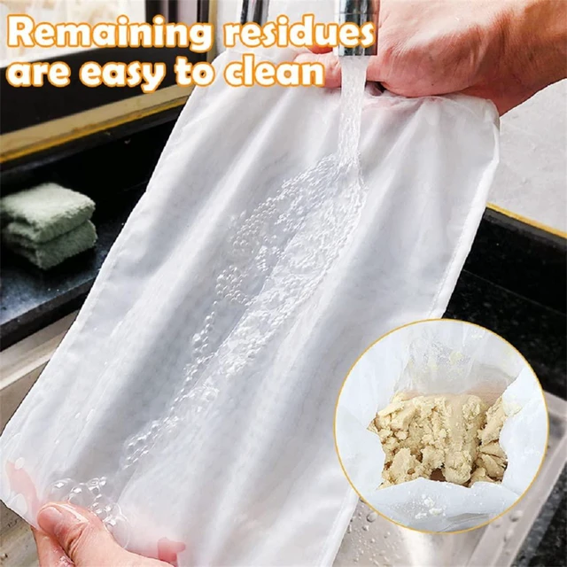 Alt view image 5 of 7 - Food Grade Soy Milk Filter Bags, 200 Micron 20*30CM Fine Mesh Bag Milk Filter Bag All Purpose Food Strainer Nylon Cheesecloth