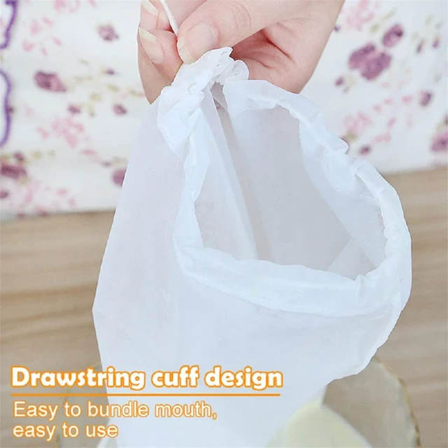 Alt view image 6 of 7 - Food Grade Soy Milk Filter Bags, 200 Micron 20*30CM Fine Mesh Bag Milk Filter Bag All Purpose Food Strainer Nylon Cheesecloth
