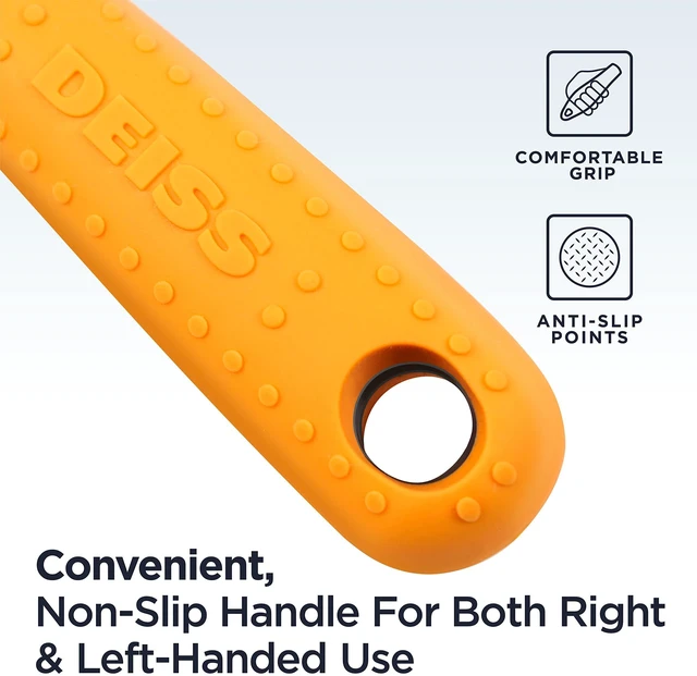 Alt view image 7 of 7 - PRO Swivel Vegetable Peeler - Sharp Stainless Steel Peeler With Easy Non-Slip Hand Grip, Potato Peelers For Kitchen, Fruit, Carrot, Apple, Veggie, Kiwi, Durable, And Dishwasher Safe (ORANGE)
