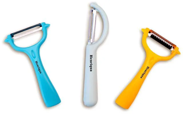 Main image of Vegetable Potato Peelers 3 Piece Set, Carrot Peeler, Stainless Steel Julienne Peeler, Fruit Slicer for Apple Zucchini Cucumber with PP Non-Slip Handle Cook's Tool & Gadget Sets for Homecooking