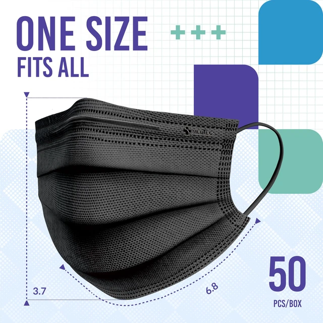Alt view image 5 of 5 - Face Mask Disposable - 3 Sizes Option (Child/Youth/Adult) 50/2000pc