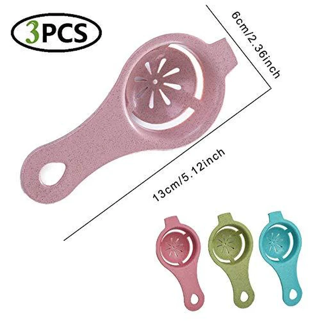 Alt view image 2 of 6 - 3PCS Egg Separator Egg Yolk White Separator Egg White Separator Egg Whites Strainer Filter Divider Egg Separator Tool Kitchen Baking Gadget