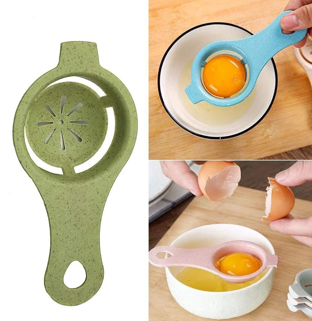 Alt view image 5 of 6 - 3PCS Egg Separator Egg Yolk White Separator Egg White Separator Egg Whites Strainer Filter Divider Egg Separator Tool Kitchen Baking Gadget
