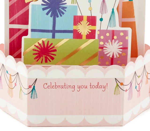 Alt view image 4 of 7 - Paper Wonder Pop Up Birthday Card with Music (Mylar Balloons) | Pop Up with Foil Accents, Coordinating Envelope, Premium Paper Stock, 6.25 X 9 in