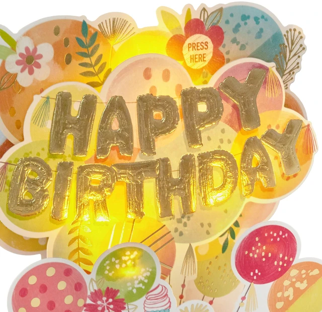 Alt view image 5 of 7 - Paper Wonder Pop Up Birthday Card with Music (Mylar Balloons) | Pop Up with Foil Accents, Coordinating Envelope, Premium Paper Stock, 6.25 X 9 in