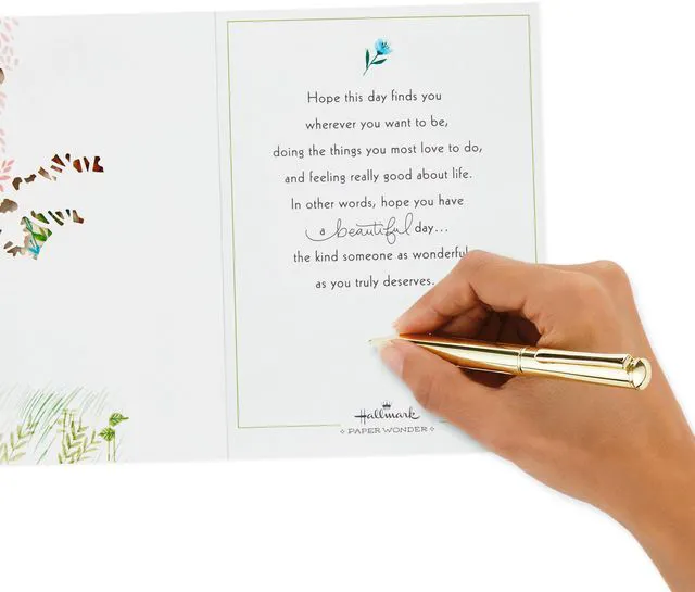 Alt view image 6 of 7 - Paper Wonder Pop Up Birthday Card for Women (Beautiful Day) | Three-dimensional Pop-up Diorama Design, Coordinating Envelope, Responsibly Sourced Materials, Card Measures 6x9 in