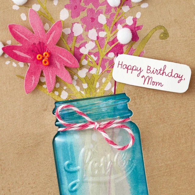 Alt view image 4 of 6 - Signature Birthday Card for Mom (Flowers)
