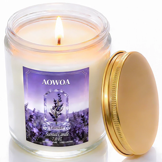 Main image of Lavender Scented Candles for Women -Aromatherapy Candle for Home | Natural Soy Candles for Home, Long Lasting Non-Toxic Clean Burning, Mom Birthday Candles Valentines Day Gifts