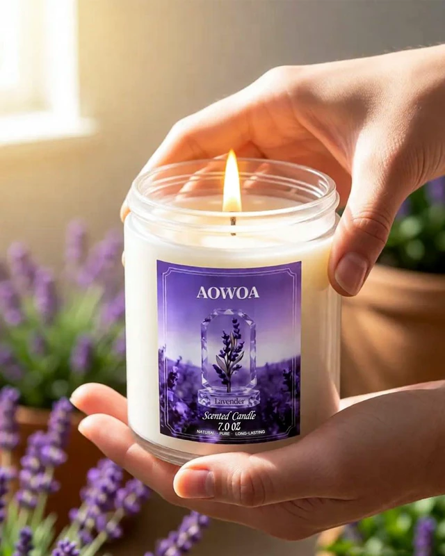 Alt view image 7 of 7 - Lavender Scented Candles for Women -Aromatherapy Candle for Home | Natural Soy Candles for Home, Long Lasting Non-Toxic Clean Burning, Mom Birthday Candles Valentines Day Gifts