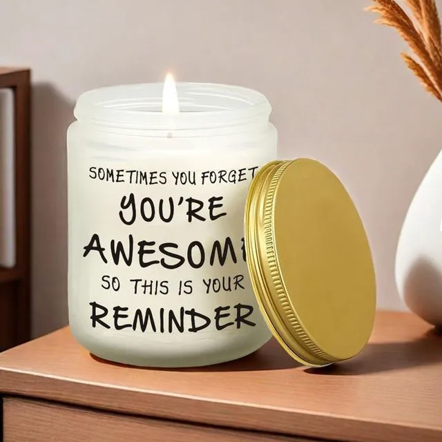 Alt view image 2 of 5 - Candles Gifts for Women Unique Lavender Scented Soy Candle for Her | Inspirational Mothers Day Christmas Birthday Gifts for Sister Friend Wife Girlfriend, Self Care Relaxation Spa Candle