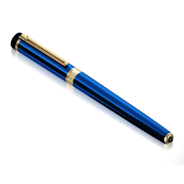 Alt view image 4 of 7 - Fountain Pen Medium Nib Gift Pouch - with 24 Ink Cartridges - MCM (Blue)