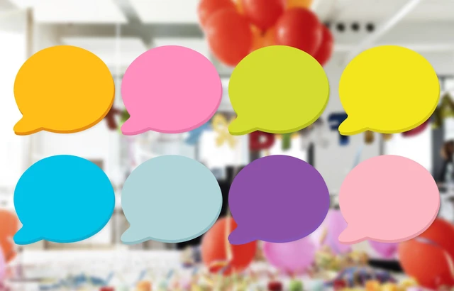Alt view image 4 of 7 - Bubble Sticky Notes 3x3 in, 8 Bright Color Pads, Super Nice Gift Choice | Strong Adhesive Post, Clean Removal, 82 Sheets/pad