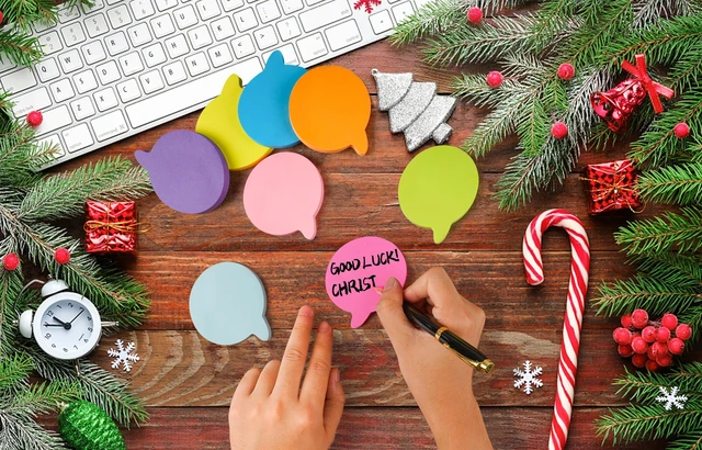 Alt view image 6 of 7 - Bubble Sticky Notes 3x3 in, 8 Bright Color Pads, Super Nice Gift Choice | Strong Adhesive Post, Clean Removal, 82 Sheets/pad