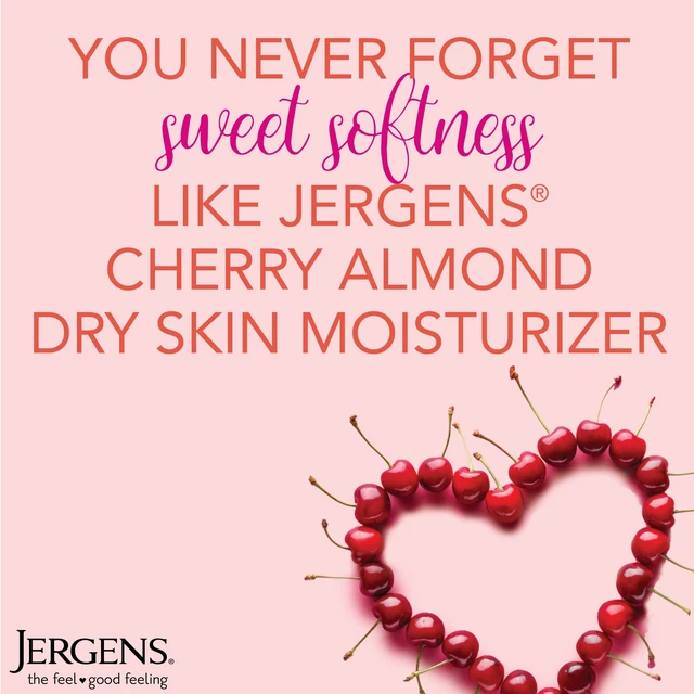 Alt view image 4 of 7 - Cherry Almond Hand & Body Lotion, Dry Skin, 32 fl oz | Fast-Absorbing Moisturizer, Vitamins E, C & B5, Softens Dry Skin, Dermatologist Tested, Cherry Almond Scent