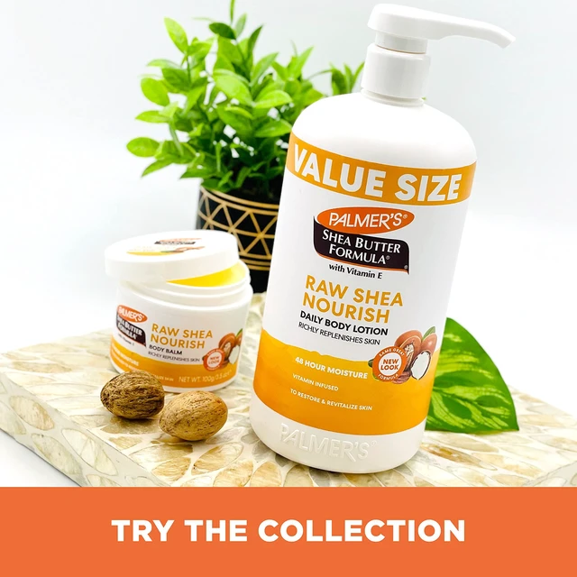 Alt view image 7 of 7 - Raw Shea Body Lotion for Dry Skin (33.8 Oz) | Soothing & Nourishing Hand & Body Moisturizer, Suitable For Sensitive & Eczema-Prone Skin, Pump Bottle, 48hr Moisture