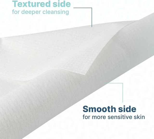 Alt view image 5 of 7 - Derma Care Pro 100% USDA Biobased Material - Professional Grade Extra Large Face Towels - Bio-Based Towel, Makeup Remover Dry Wipes, Facial Wash Cloths for Sensitive and Clean Skin - 50 Count