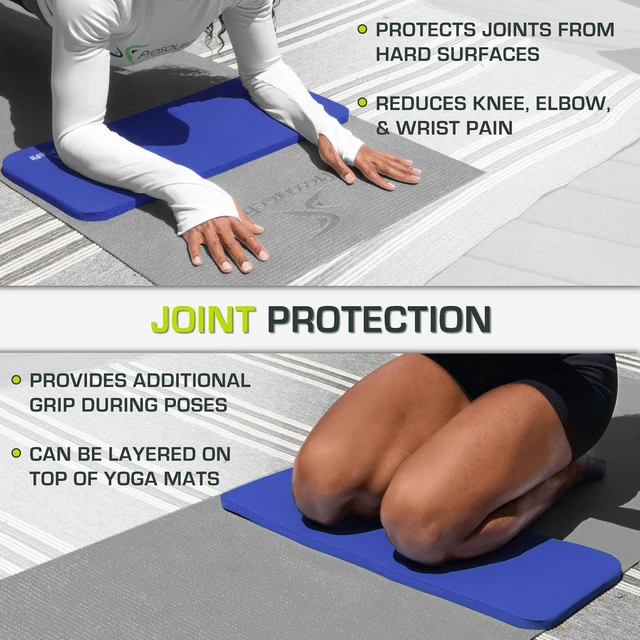 Alt view image 4 of 6 - Extra Thick Yoga Knee Pad and Elbow Cushion 15mm (5/8) Fits Standard Mats for Pain Free Joints in Yoga, Pilates, Floor Workouts