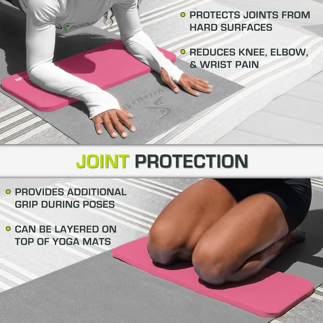 Alt view image 4 of 6 - Extra Thick Yoga Knee Pad and Elbow Cushion 15mm (5/8) Fits Standard Mats for Pain Free Joints in Yoga, Pilates, Floor Workouts
