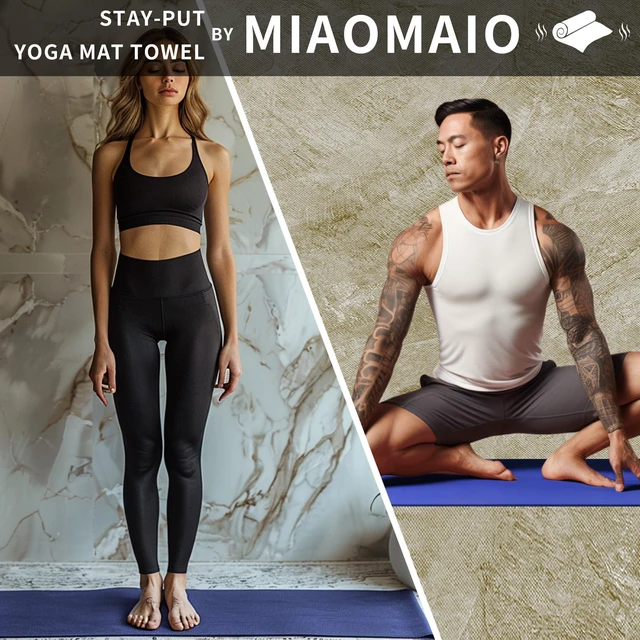 Alt view image 7 of 7 - Non-Slip Hot Yoga Towel Set,Super Absorbent Microfiber in, 24.5" x 72" - Anti-Slip, Injury Free Design for Pilates, Yoga Mats, Exercise, and Fitness Gear