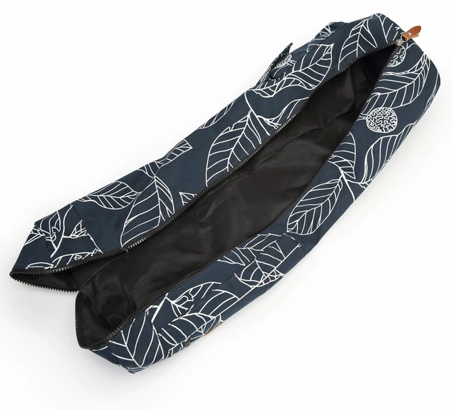 Alt view image 7 of 7 - Yoga Mat Bag for Women & Men, Full-Zip Canvas Pilates Bag with Pockets | Lightweight Yoga Mat Carrier with Adjustable Shoulder Strap, Fits 1/4 & 1/3 Inch Thick Mats, for Studio Gym Travel Workout
