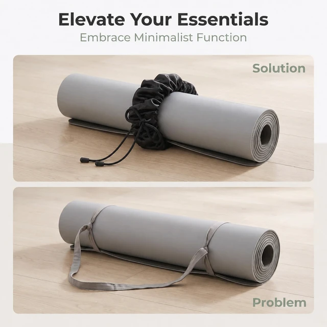 Alt view image 6 of 7 - GEEHUA Yoga Mat Scrunchie, Adjustable Yoga Mat Strap | Stretchable YogaMat Holder for Standard Mats Gift Pilates Essentials
