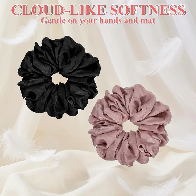 Alt view image 6 of 7 - ElevateTech Yoga Mat Scrunchie Yoga Strap for Carrying Mat Durable & Elasticity Fabric MatHolder Fits All Standard YogaMats 2PCS (Mat Not Included)
