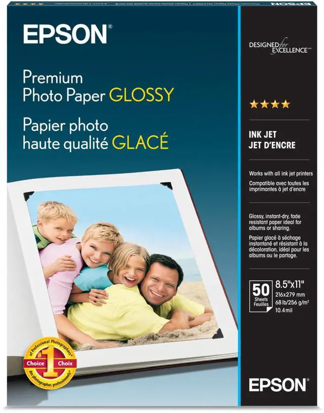 Main image of Premium Photo Paper Glossy 8.5x11 50 sheets S041667