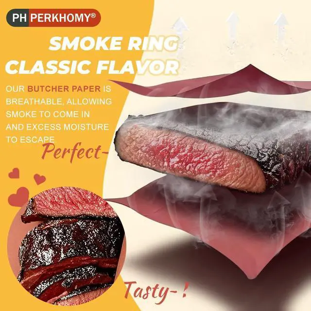 Alt view image 4 of 6 - 18" x 200' (2400") Pink Butcher Paper Roll for Smoker BBQ Grilling Smoking Meat Unbleached Uncoated Unwaxed Peach (Pink, 18" x 200')