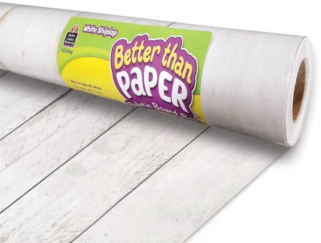 Main image of White Shiplap Better Than Paper® Bulletin Board Roll (TCR77498)