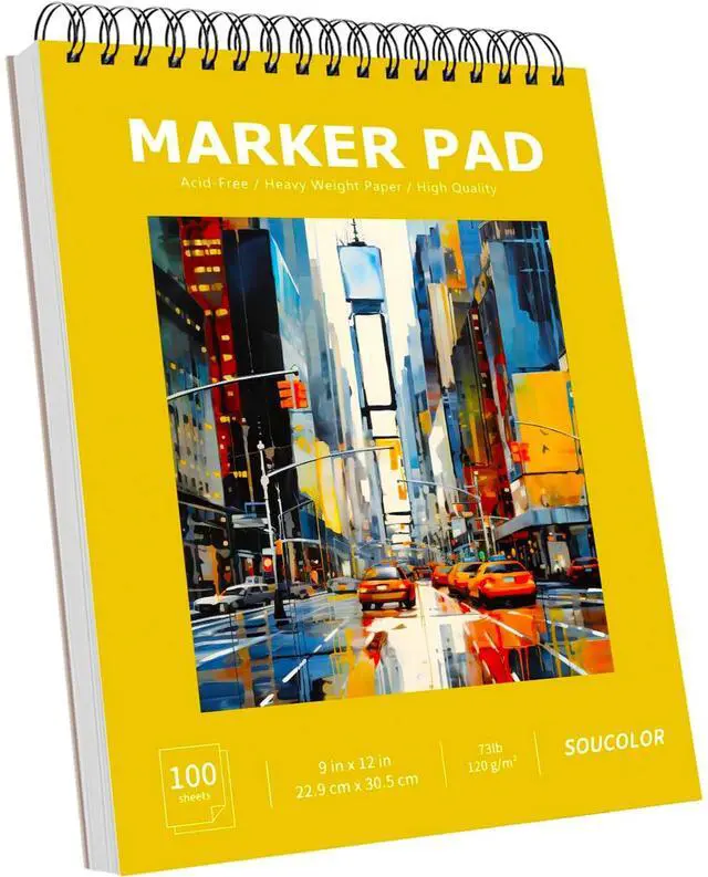 Main image of Marker Paper Sketchbook,Bleedproof Maker Paper 9"x12"