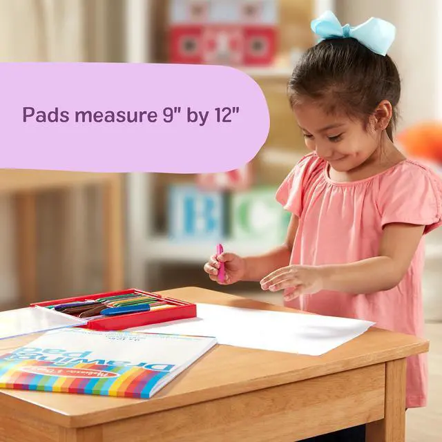 Alt view image 5 of 7 - Drawing Paper, Sketch Pad, 3-Pack Bundle for Coloring, Writing or Painting (9 x 12 inches) - 50 Sheets Each, Kids Drawing Pad & Art Supplies for Kids Ages 3+ - FSC Certified