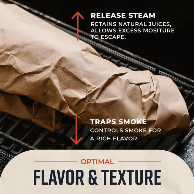 Alt view image 4 of 7 - Brown Kraft Butcher Paper Roll - 18 Inch x 100 Feet - USA Made - Food-Grade Paper for Wrapping and Smoking Meat, BBQ, Grilling, Perfect Brisket Crust - Durable, Unbleached, Uncoated & Unwaxed