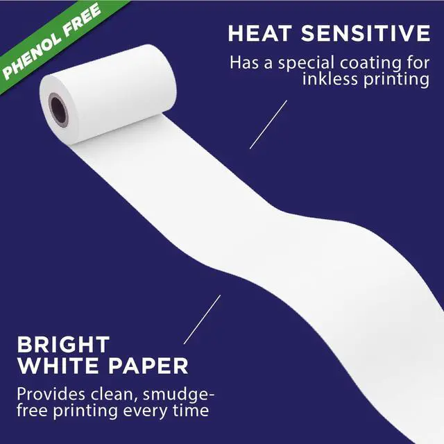 Alt view image 7 of 7 - Phenol-Free Paper for Instant Camera Printers | 10 Rolls