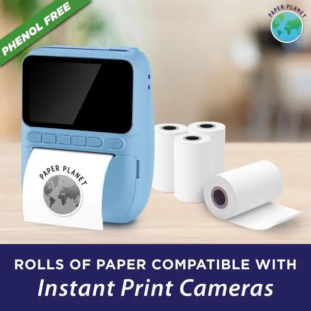 Alt view image 4 of 7 - Phenol-Free Paper for Instant Camera Printers | 10 Rolls