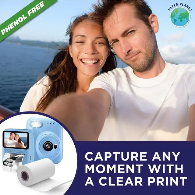 Alt view image 6 of 7 - Phenol-Free Paper for Instant Camera Printers | 10 Rolls