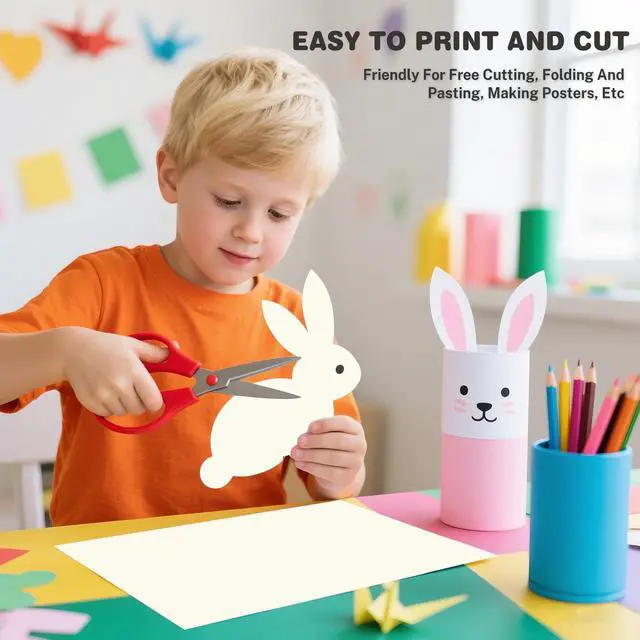Alt view image 5 of 7 - Cream Cardstock 8.5 X 11, 40 Sheets Card Stock, 75lb/ 200gsm Copy Paper